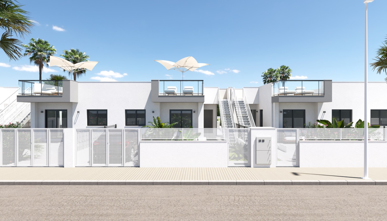 New build townhouses for sale in Els Poblets