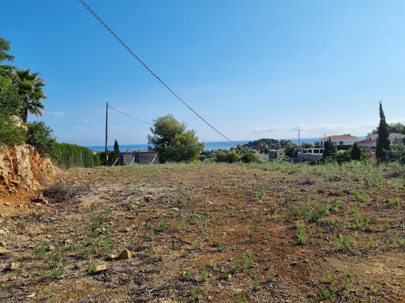 Plots for sale in Dénia with sea view in Las Troyas area.